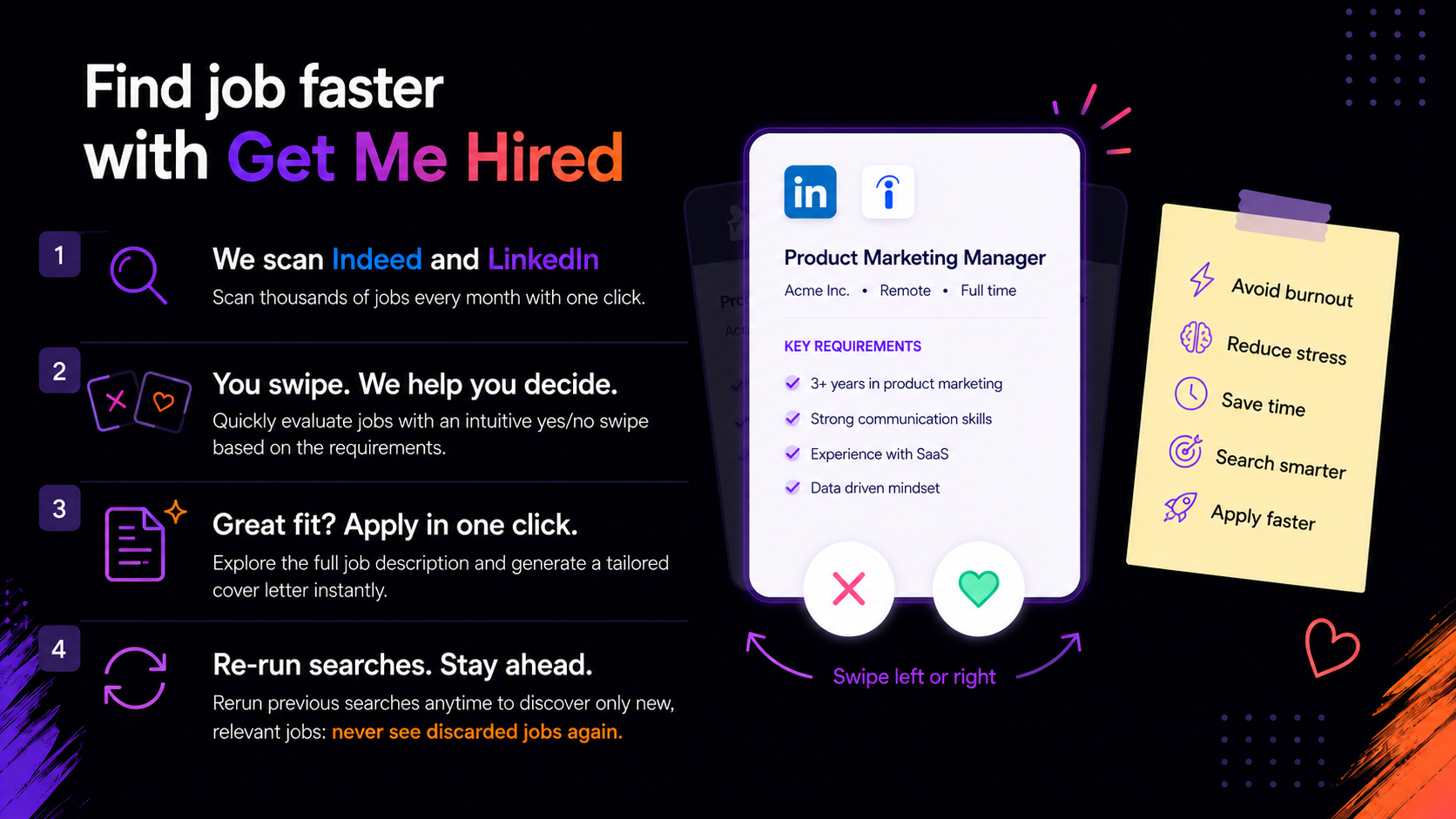 Find job faster with Get Me Hired workflow